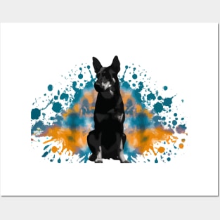 Beauceron Dog Stencil Posters and Art